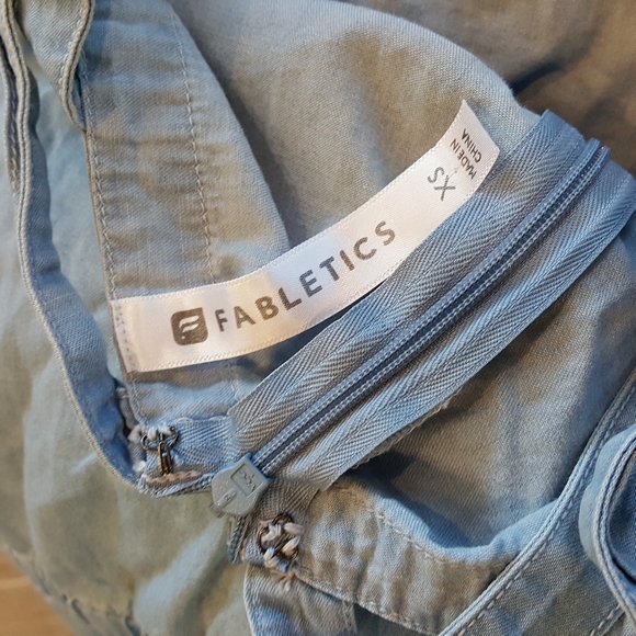 Fabletics Blue Chambray Romper - Picture 7 of 7